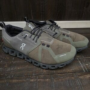 On Cloud 5 Waterproof Olive Green Trainer Running Shoes Mens Size 8US 59.98840